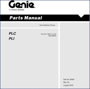 genie plc, pli 2015 parts catalog, genie parts catalog, genie plc,