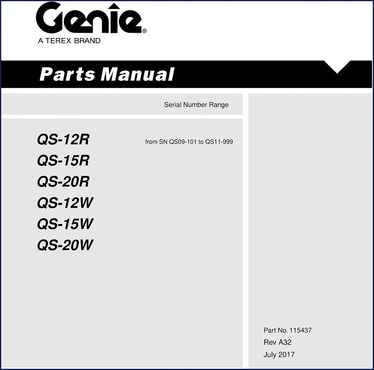 genie qs, genie manual