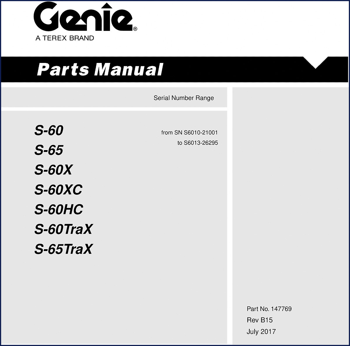 genie s, genie manual