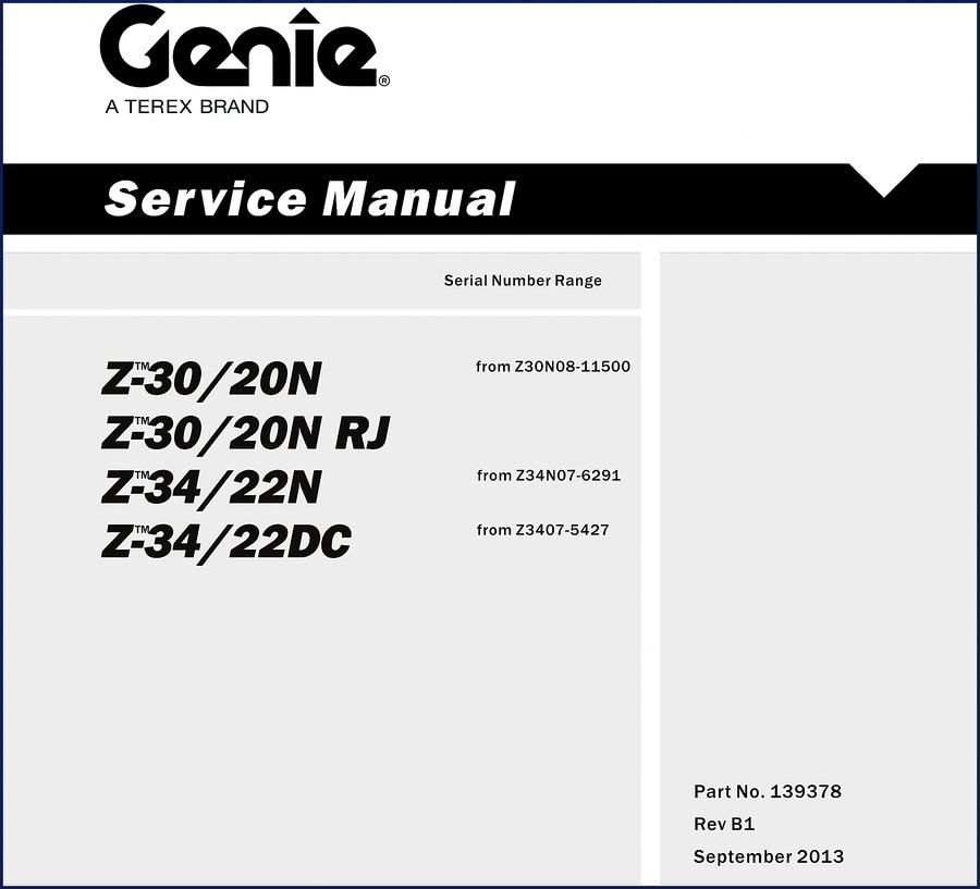 genie z, genie manual