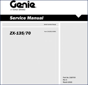 genie zx, genie manual