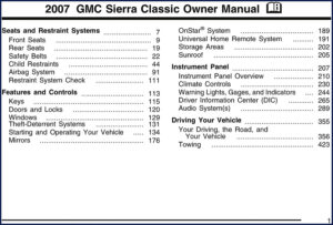 gmc sierra classic 2006 user manual, gmc manual, gmc sierra