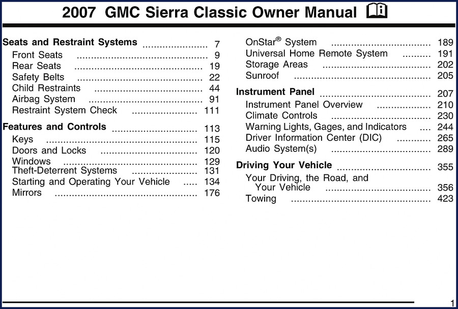 gmc sierra classic 2006 user manual, gmc manual, gmc sierra