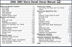 gmc sierra denali 2007 user manual, gmc manual, gmc sierra