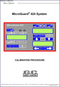 greer microguard 424 1999 diagnostics manual, greer manual, greer microguard
