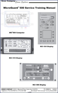 greer mg500 rci510 microguard434 rci434 mg586 2002 training, greer manual, greer mg500