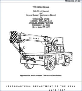 grove ap 308t m469 1997 technical manual, grove manual, grove ap