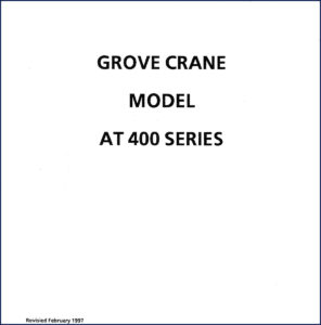 grove at 400 1997 service manual, grove service manual, grove at