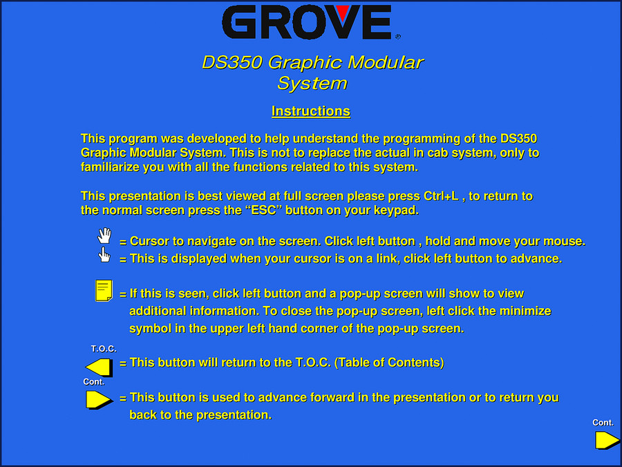 grove ds350 training manual, grove manual, grove ds350