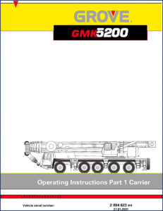 grove gmk5200 2001 operators manual, grove manual, grove gmk5200