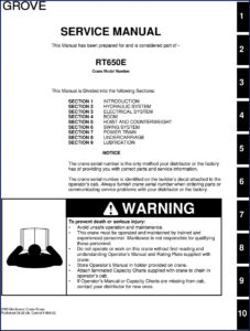 grove rt650e 2008 service manual, grove service manual, grove rt650e