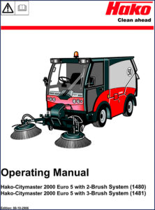 hako citymaster 2000 euro 5 2010 operators manual, hako manual, hako citymaster