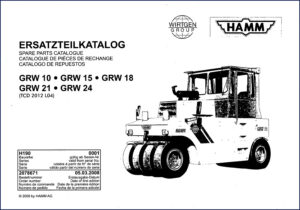 hamm grw 10, hamm manual, hamm grw