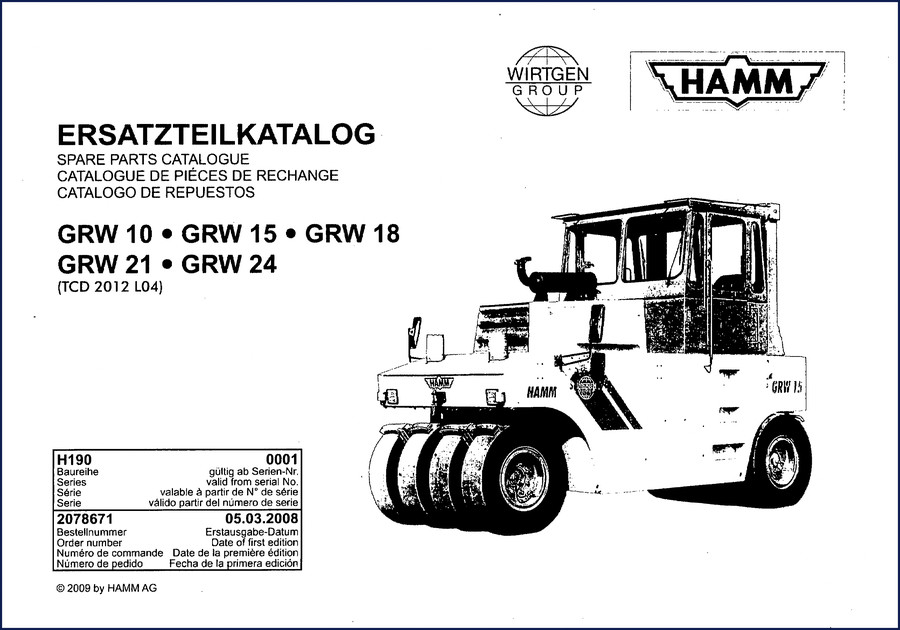 hamm grw 10, hamm manual, hamm grw