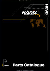 hanix h09d parts catalog, hanix parts catalog, hanix h09d