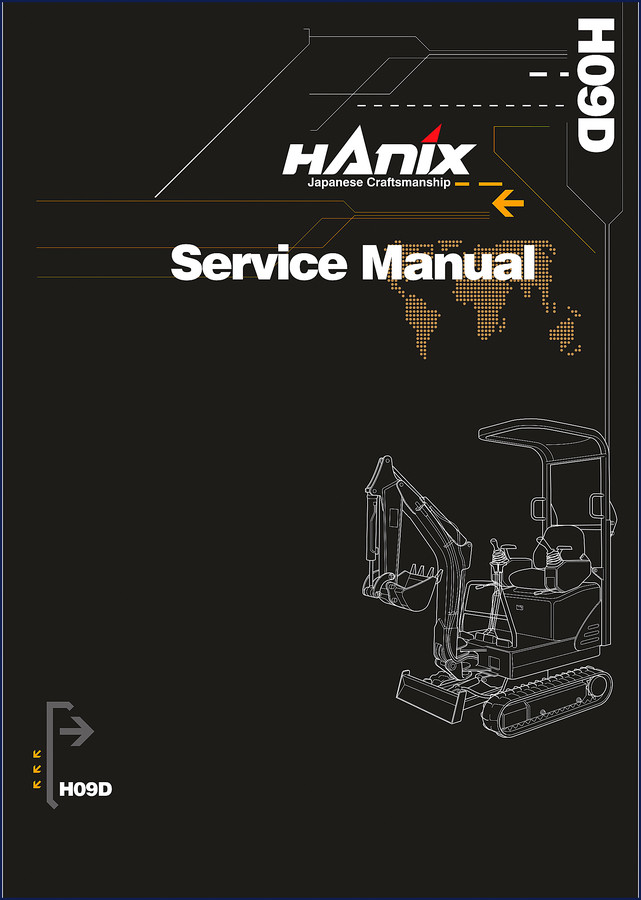hanix h09d service manual, hanix service manual, hanix h09d