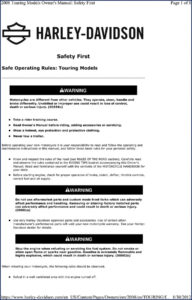 harley, harley-davidson manual
