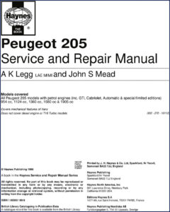 haynes peugeot 205 1996 repair manual, haynes repair manual, haynes peugeot