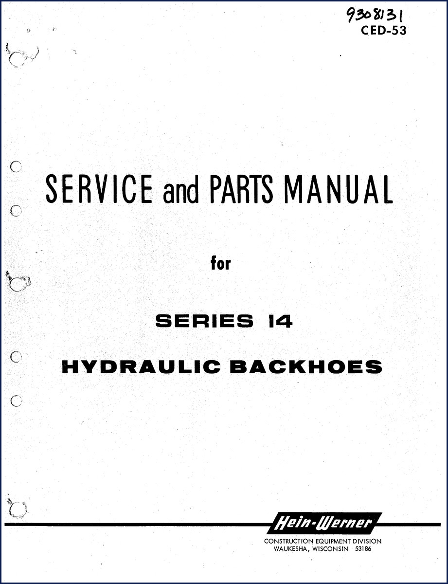 hein, hein-werner manual