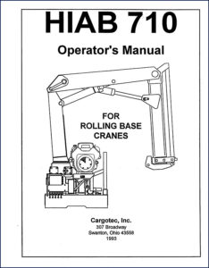 hiab 710 1993 operators manual, hiab manual, hiab 710
