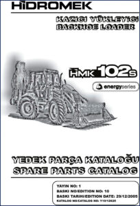 hidromek 102s 2005 parts catalog, hidromek parts catalog, hidromek 102s