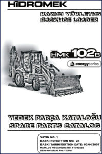 hidromek hmk 102b 2007 parts catalog, hidromek parts catalog, hidromek hmk