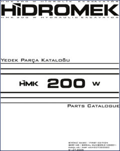 hidromek hmk 200 w 2005 parts catalog, hidromek parts catalog, hidromek hmk