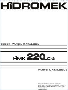 hidromek hmk 220 lc2 2006 parts catalog, hidromek parts catalog, hidromek hmk