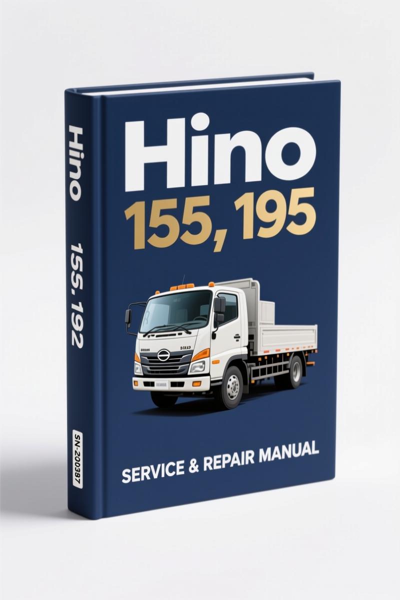 hino 155, 195 2011 technical manual, hino manual, hino 155,