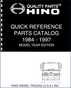 hino dg550 parts catalog 1984, hino parts catalog, hino dg550