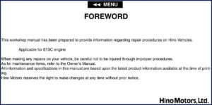 hino e13c workshop manual, hino workshop manual, hino e13c