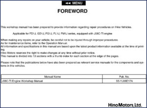 hino fd1j, gd1j, fg1j, fl1j, fm1j workshop manual, hino workshop manual, hino fd1j,