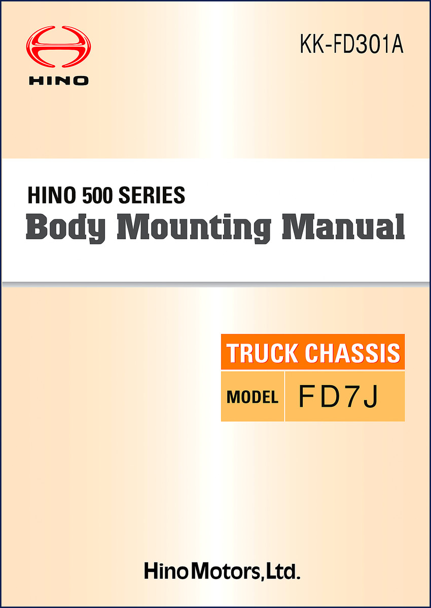 hino fd301a, fd7j technical manual, hino manual, hino fd301a,