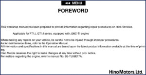 hino ft1j, gt1j workshop manual, hino workshop manual, hino ft1j,