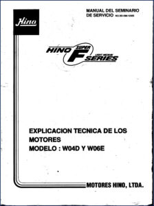 hino w04d, w06e technical manual, hino manual, hino w04d,
