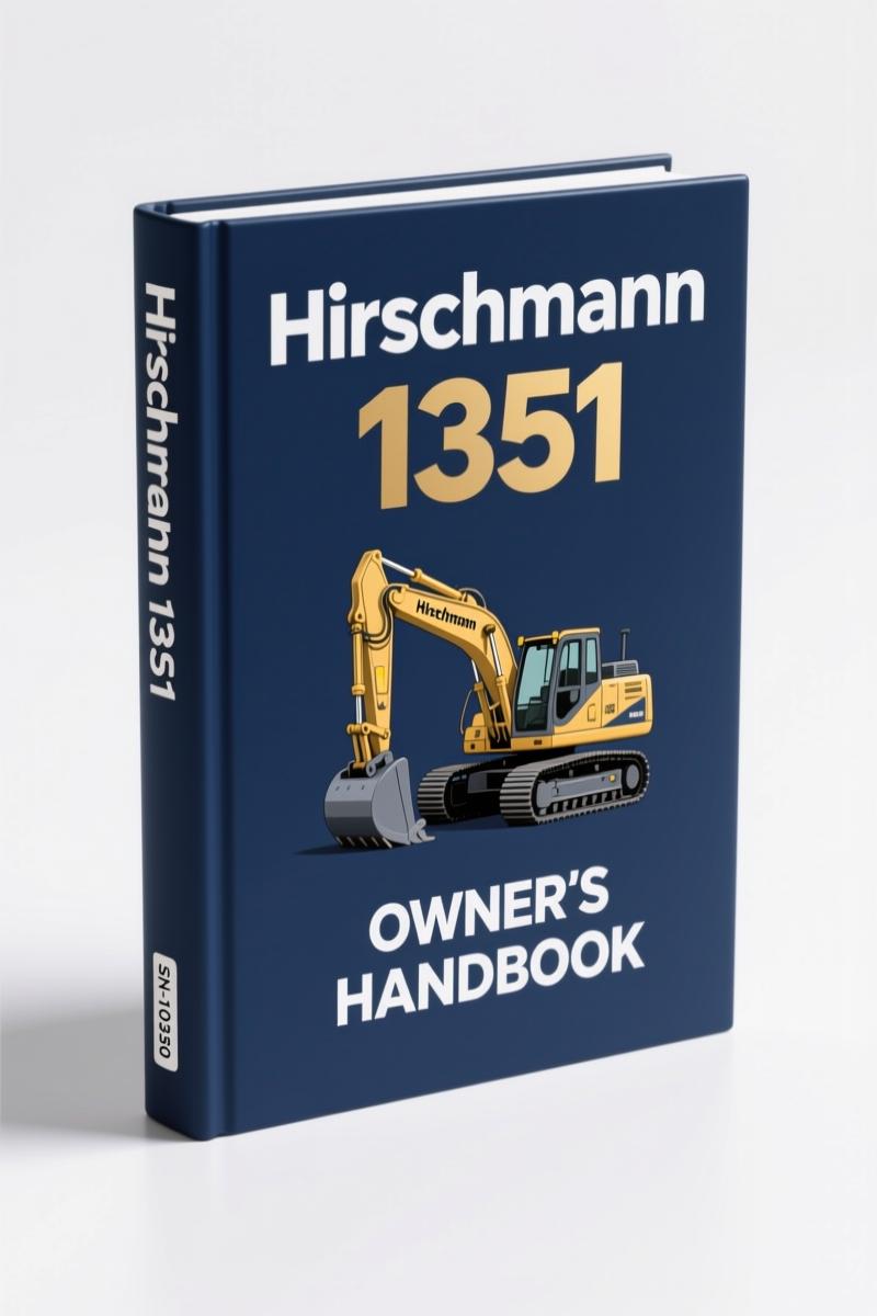 Hirschmann 1351 PAT Load Moment Indicator Operators Manual 2005 - 44 page factory document