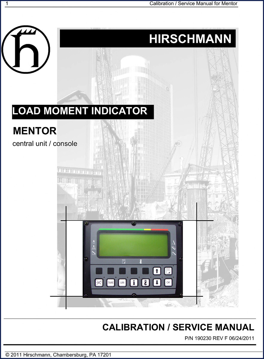 hirschmann mentor 2011 service manual, hirschmann service manual, hirschmann mentor
