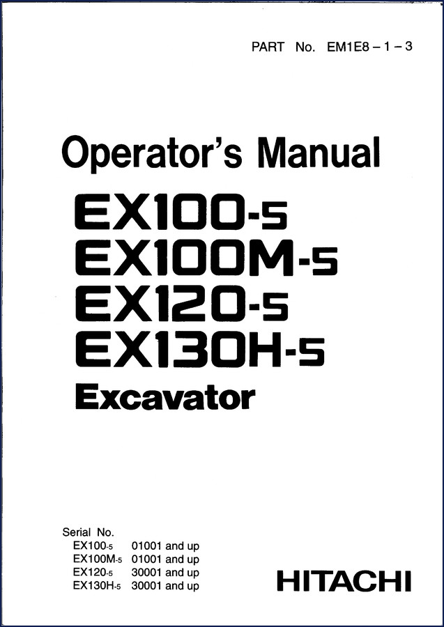 fiat, fiat-hitachi manual