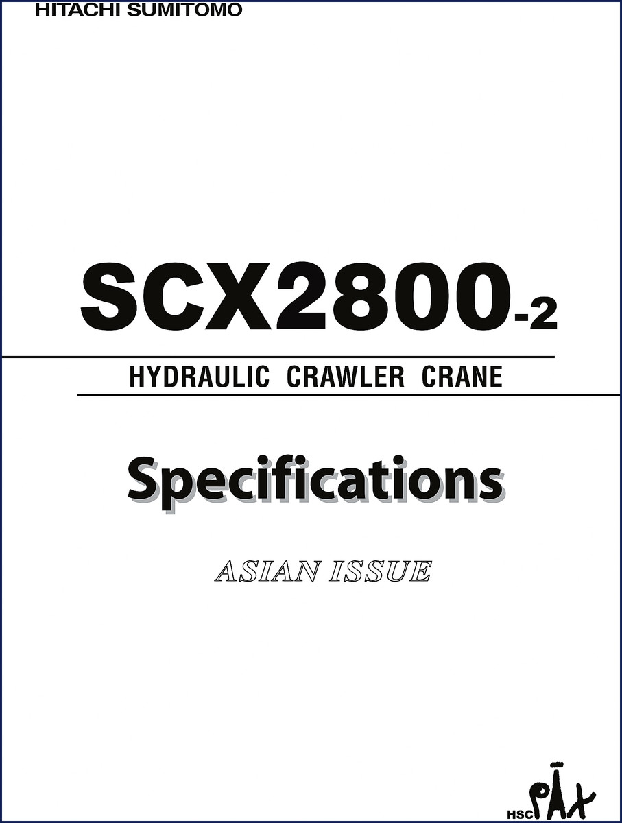 hitachi sumitomo scx2800, hitachi sumitomo manual, hitachi sumitomo sumitomo