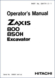 hitachi sumitomo zaxis 800 850h 2004 operators manual, hitachi sumitomo manual, hitachi sumitomo sumitomo
