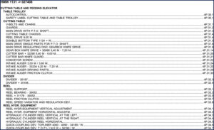 hmw 1131, 1124, 4060, 4090 parts catalog, hmw parts catalog, hmw 1131,