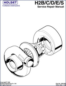 holset h2b, c, d, e, s 1998 repair, holset repair manual, holset h2b,