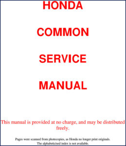 honda 320 1988 service manual, honda service manual, honda 320