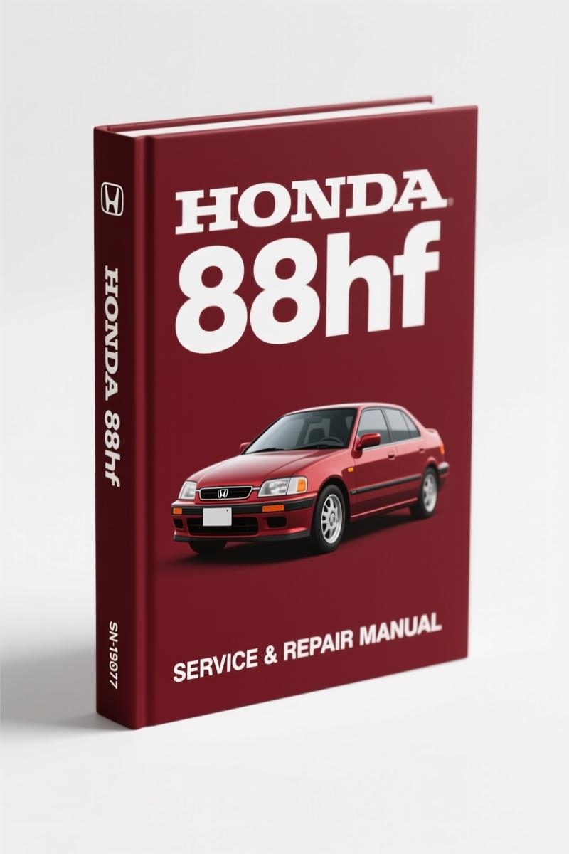 honda 88hf 1993 service manual, honda service manual, honda 88hf