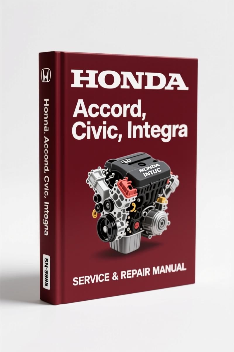 honda accord civic integra technical manual, honda manual, honda accord