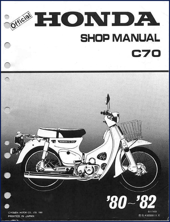 honda c70 1981 workshop manual, honda workshop manual, honda c70