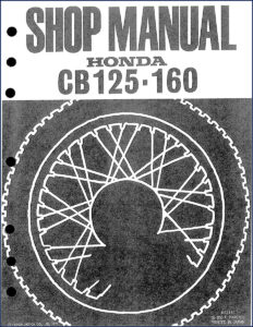 honda cb125 cb160 1972 workshop manual, honda workshop manual, honda cb125
