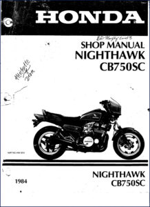 honda cb750sc service manual, honda service manual, honda cb750sc