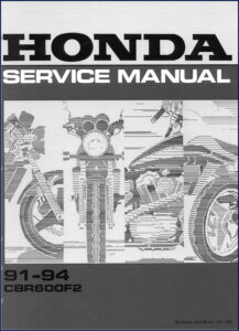 honda cbr600f2 1993 service manual, honda service manual, honda cbr600f2