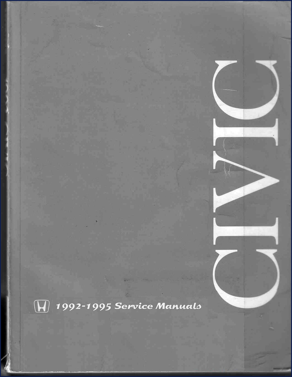 honda civic service manual (1992, honda service manual, honda civic
